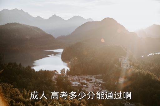  成人 高考多少分能通過(guò)啊