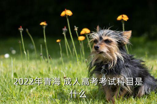 2022年青海 成人高考考試科目是什么