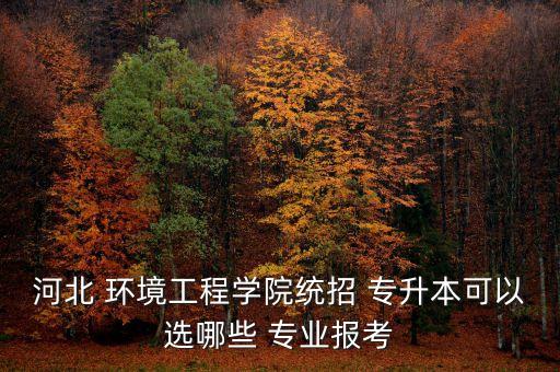 環(huán)境類(lèi)專(zhuān)業(yè)專(zhuān)升本,資源環(huán)境與安全大類(lèi)專(zhuān)升本