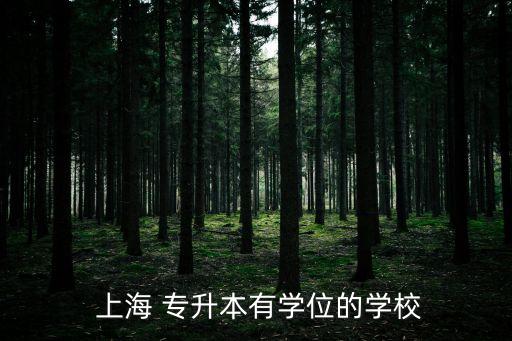 上海有哪些本科專(zhuān)升本,上海專(zhuān)升本的民辦本科學(xué)校