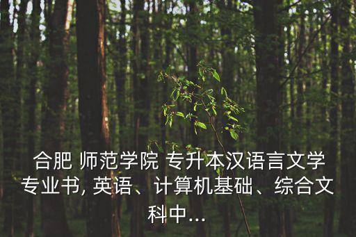 合肥師范學院專升本英語