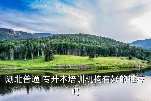 湖北普通 專(zhuān)升本培訓(xùn)機(jī)構(gòu)有好的推薦嗎