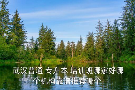  武漢普通 專升本 培訓(xùn)班哪家好哪個機構(gòu)靠譜推薦哪個