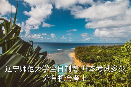 遼寧師范大學(xué)全日制專 升本考試多少分有機(jī)會(huì)考上