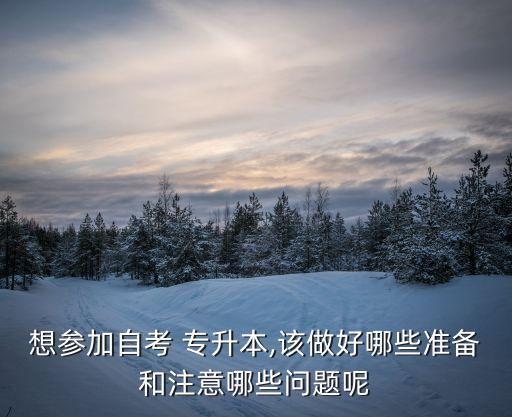 想?yún)⒓幼钥?專升本,該做好哪些準(zhǔn)備和注意哪些問(wèn)題呢