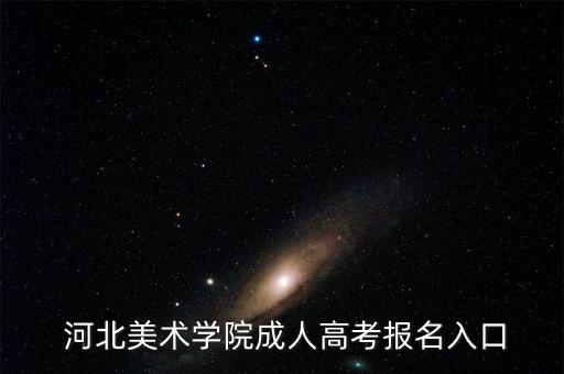  河北美術(shù)學(xué)院成人高考報名入口