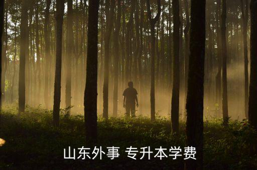  山東外事 專升本學費
