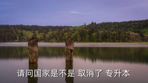 請(qǐng)問(wèn)國(guó)家是不是 取消了 專升本