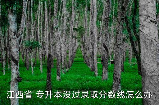 江西省 專(zhuān)升本沒(méi)過(guò)錄取分?jǐn)?shù)線(xiàn)怎么辦