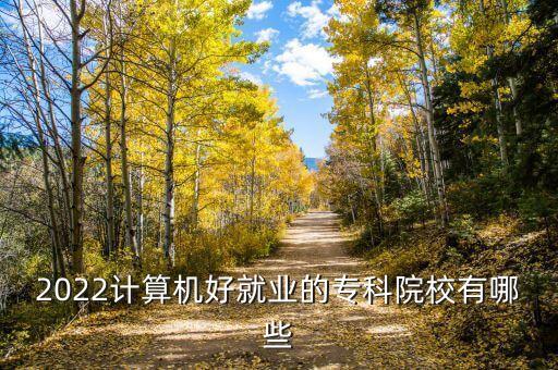 2022計算機好就業(yè)的?？圃盒Ｓ心男? class=