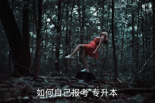 如何自己報考 專升本