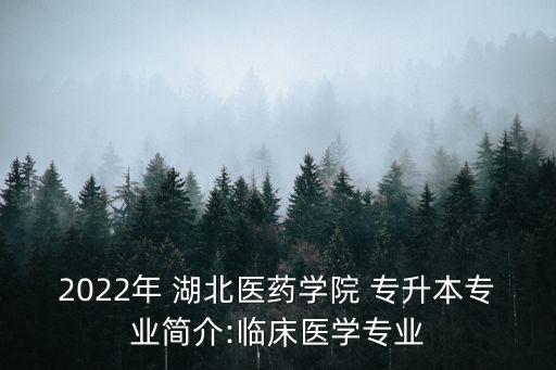 2022年 湖北醫(yī)藥學(xué)院 專升本專業(yè)簡(jiǎn)介:臨床醫(yī)學(xué)專業(yè)