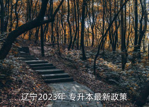 遼寧2023年 專升本最新政策