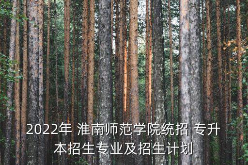 淮南聯(lián)合大學專升本