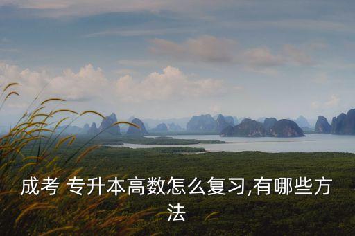 成考 專升本高數(shù)怎么復(fù)習(xí),有哪些方法