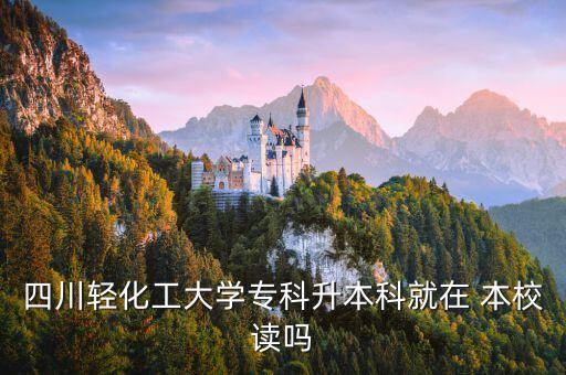 四川輕化工大學(xué)?？粕究凭驮?本校讀嗎