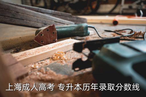 上海成人高考 專升本歷年錄取分?jǐn)?shù)線
