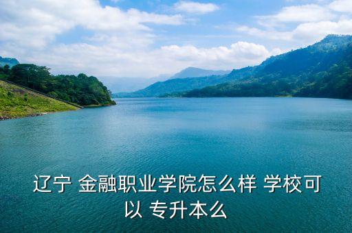  遼寧 金融職業(yè)學(xué)院怎么樣 學(xué)?？梢?專升本么