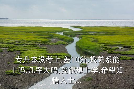  專升本沒考上,差10分,找關系能上嗎,幾率大嗎,我很想上學,希望知情人士...