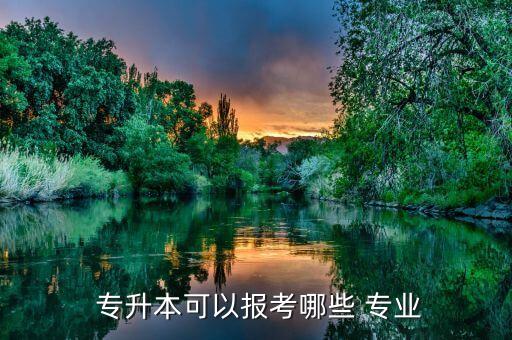  專升本可以報考哪些 專業(yè)