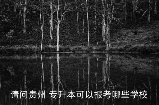貴州大學(xué)專升本考那些,貴州專升本可以考貴州大學(xué)嗎