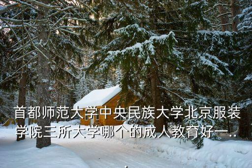  首都師范大學中央民族大學北京服裝學院三所大學哪個的成人教育好一...