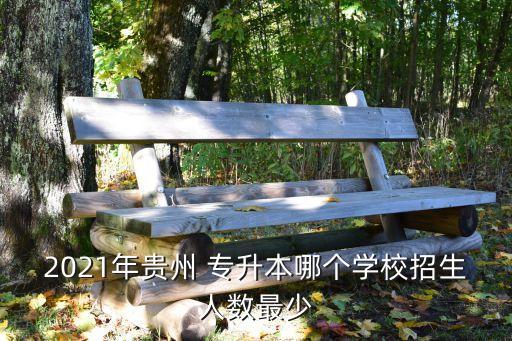 2021年貴州 專(zhuān)升本哪個(gè)學(xué)校招生人數(shù)最少