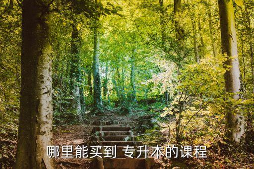 哪里能買(mǎi)到 專升本的課程