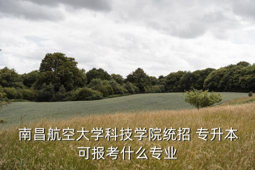  南昌航空大學科技學院統(tǒng)招 專升本可報考什么專業(yè)