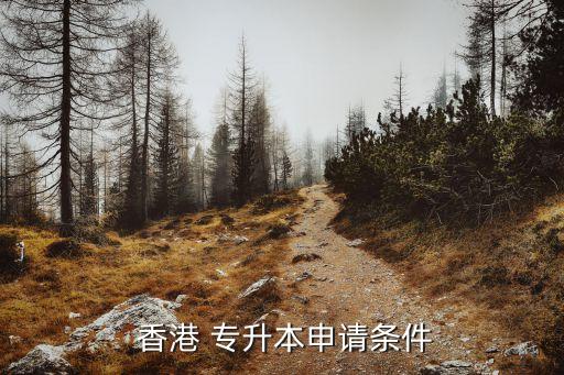  香港 專升本申請(qǐng)條件