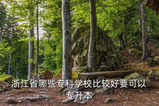  浙江省哪些專科學校比較好要可以 專升本
