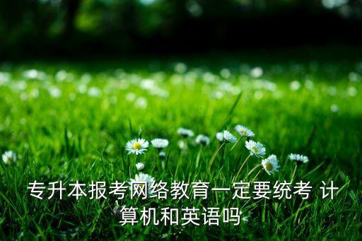  專升本報(bào)考網(wǎng)絡(luò)教育一定要統(tǒng)考 計(jì)算機(jī)和英語嗎