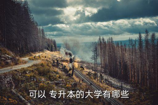 可以 專升本的大學有哪些