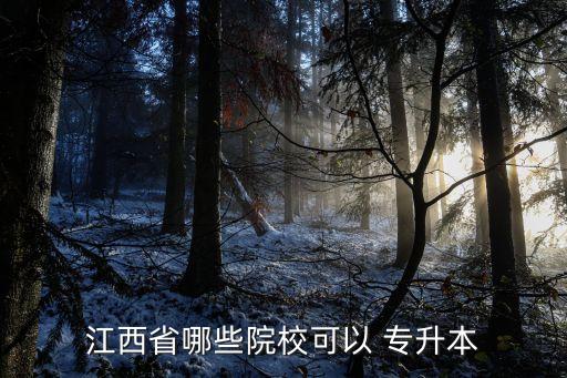 江西省哪些院?？梢?專升本