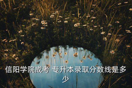 信陽學(xué)院成考 專升本錄取分數(shù)線是多少