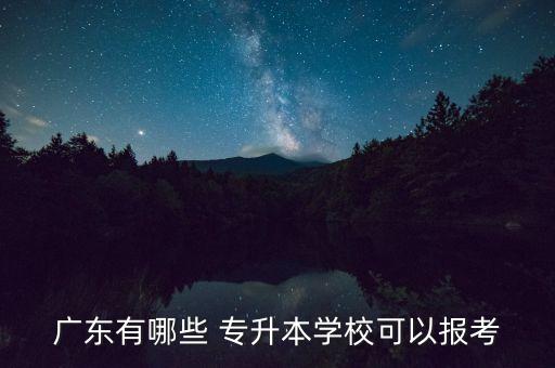 廣東有哪些 專升本學(xué)?？梢詧?bào)考