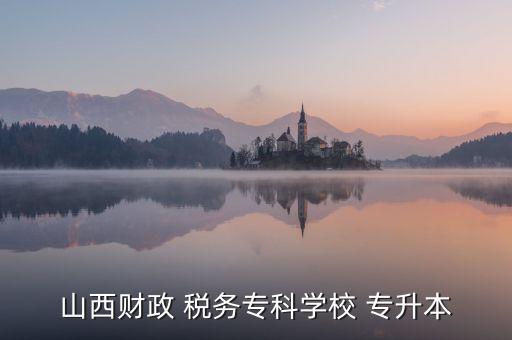 山西財(cái)政 稅務(wù)?？茖W(xué)校 專升本