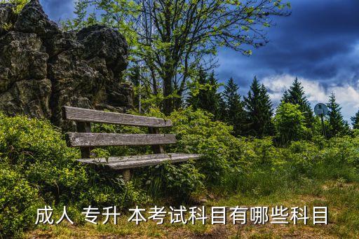  成人 專(zhuān)升 本考試科目有哪些科目