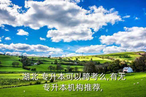 . 湖北 專升本可以跨考么,有無 專升本機(jī)構(gòu)推薦,