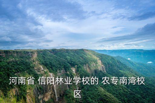 河南省 信陽林業(yè)學校的 農(nóng)專南灣校區(qū)