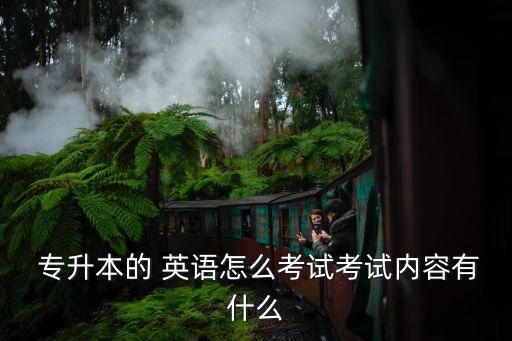  專升本的 英語怎么考試考試內(nèi)容有什么