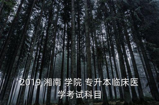 郴州湘南學(xué)院專升本