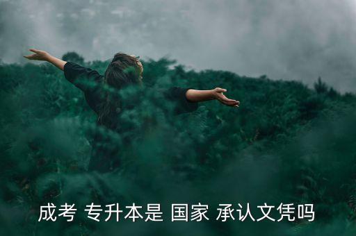 成考 專升本是 國(guó)家 承認(rèn)文憑嗎