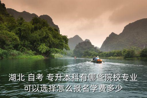 湖北 自考 專升本科有哪些院校專業(yè)可以選擇怎么報名學(xué)費多少