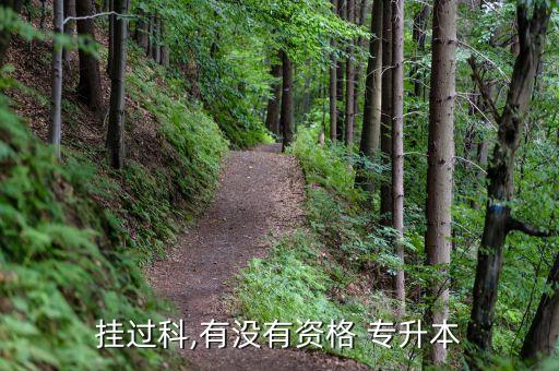 掛過(guò)科,有沒(méi)有資格 專升本