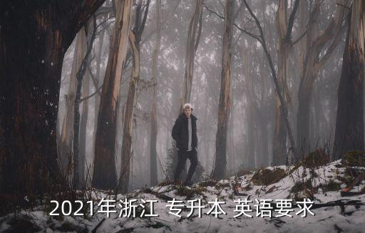 2021年浙江 專升本 英語(yǔ)要求