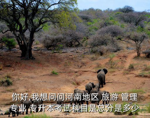 你好,我想問(wèn)問(wèn)河南地區(qū) 旅游 管理專業(yè) 專升本考試科目是總分是多少