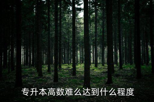 統(tǒng)招專升本數(shù)學難嗎