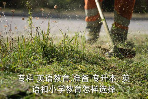 ?？?英語教育,準(zhǔn)備 專升本, 英語和小學(xué)教育怎樣選擇