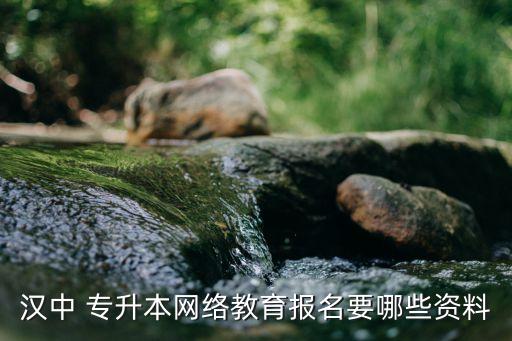 漢中 專升本網(wǎng)絡(luò)教育報名要哪些資料